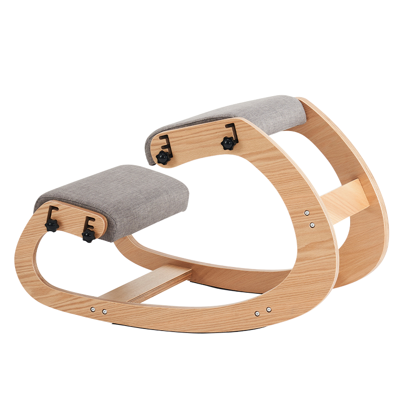 Gray Upholstered Seat Kneeling Office Chair(Y-C33)