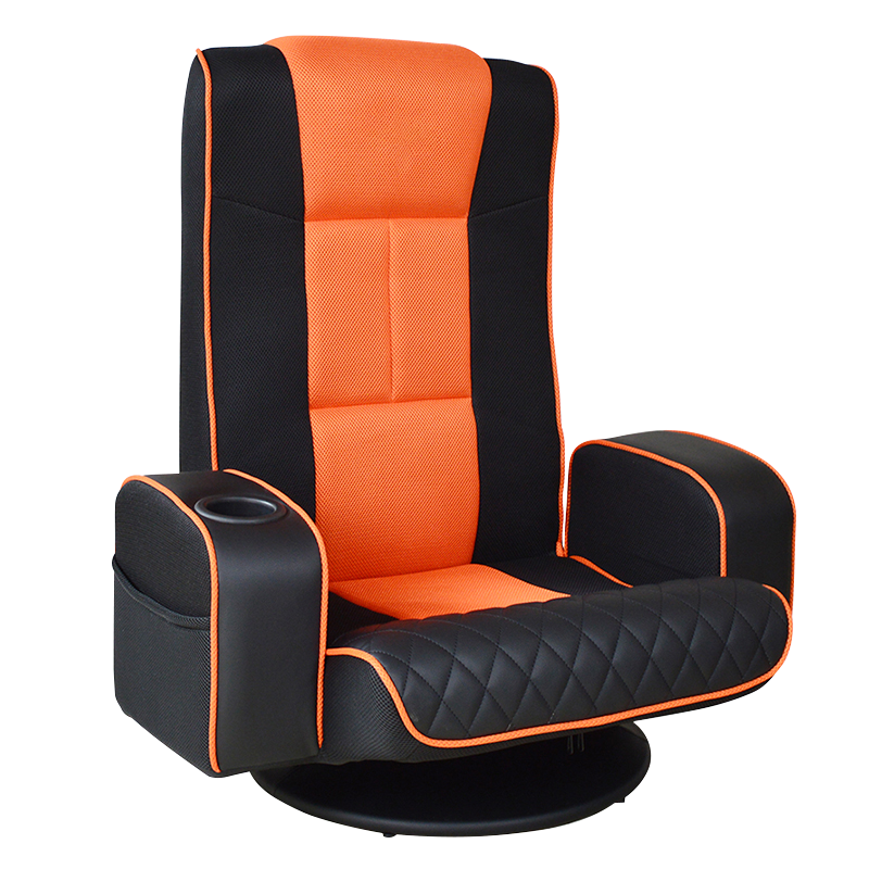 Adjustable Mesh Pu Floor Gaming Chair na may Cup Holder(S-0107b)