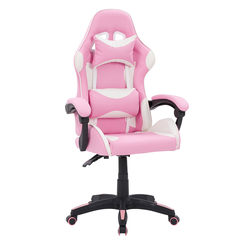 Pink Linkage Pad Armrests Reclining Gamer Chair(Y-2410)