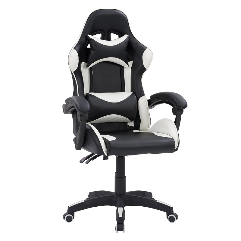 White Linkage Pad Armrests Reclining Gamer Chair(Y-2410)