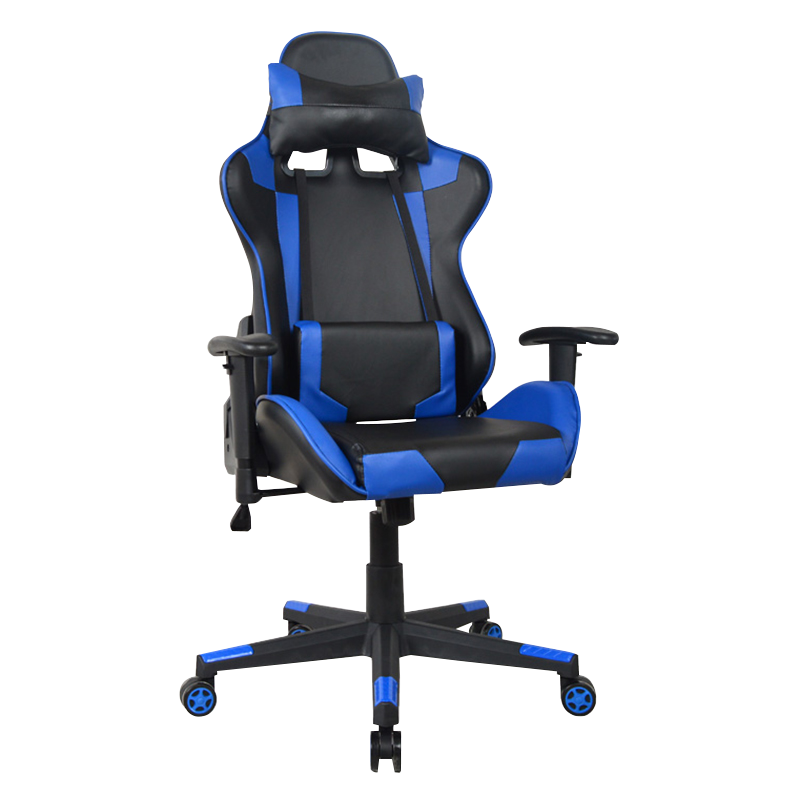 Asul na 2D Armrest Swivel Sport Gaming Chair(Y-2572)