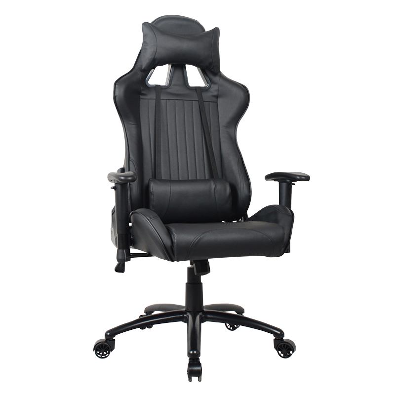 Black Adjustable Lift Painting Metal Base Gaming Chair(Y-2624)
