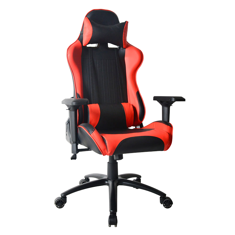 Red Adjustable Lift Painting Metal Base Gaming Chair(Y-2624)