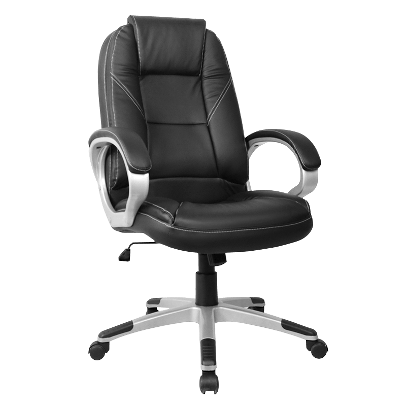 Ergonomic Black Leather Manager Office Chair (Y-2753)
