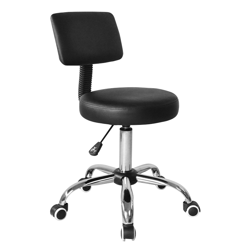 Swivel Simple Pu Low-Back Round Salon Chair(GY-1004)