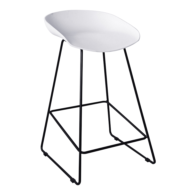 Puting PP Seat Metal Legs Dining Counter Stool(GY-4006)