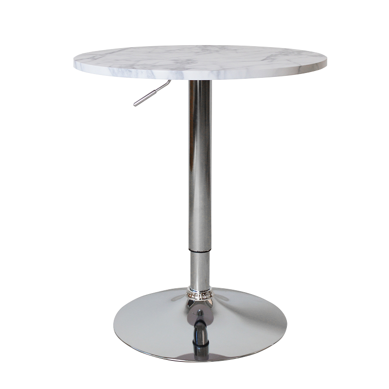 White Marble Round Lift Bar Table(GY-639)