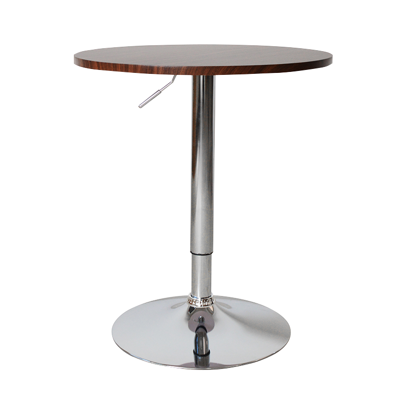 Wood Grain Round Lift Bar Table(GY-639)
