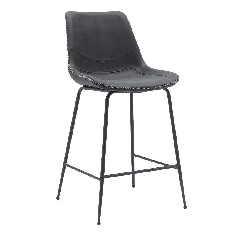 Itim na PU Counter Height Stools Chair(Y-C11)