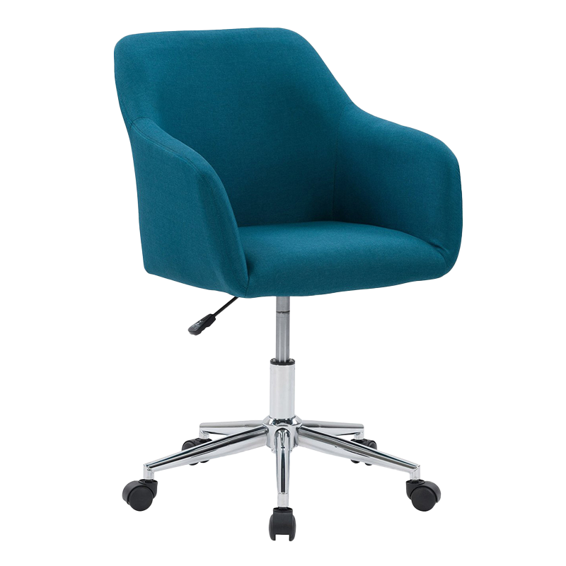 Blue Wood Armrest Upholstered Leisure Home Office Chair(GY-632)