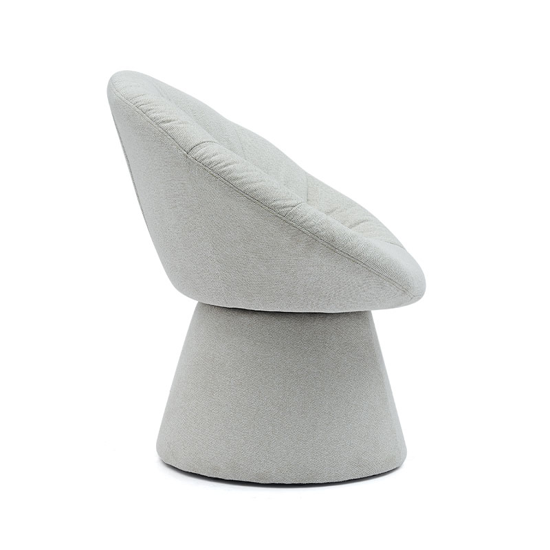 Simpleng Naka-istilong Italian Rotating Dining Chair Round Base Armchair Leisure Chair para sa Living Room Hotel(GY-644)