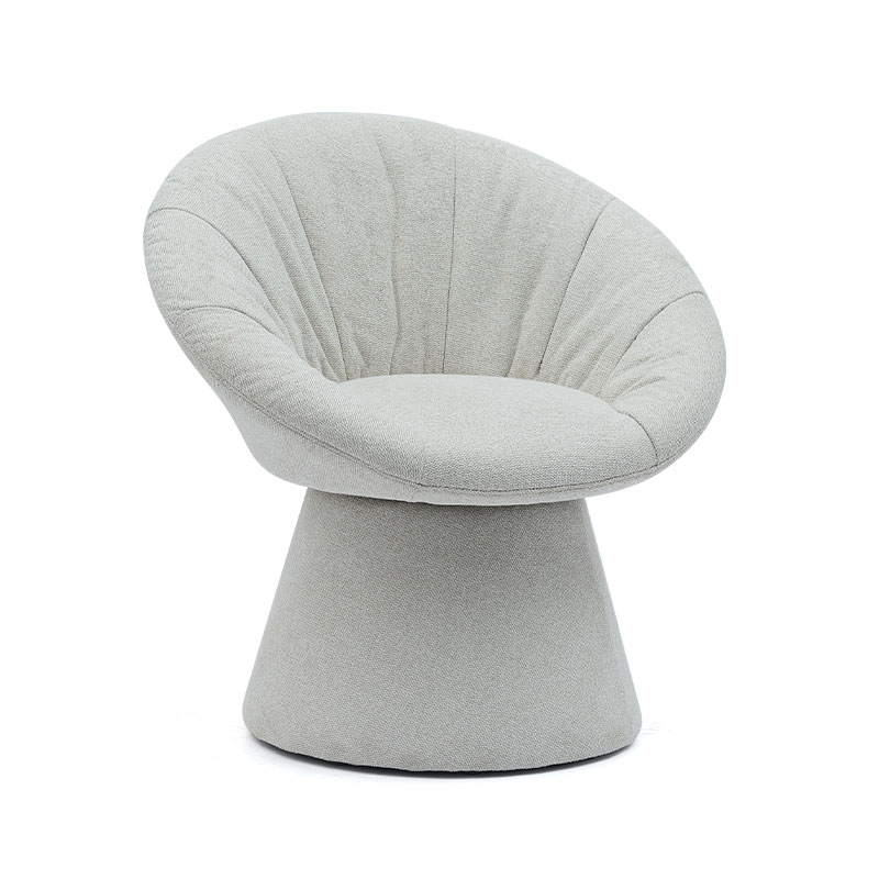 Simpleng Naka-istilong Italian Rotating Dining Chair Round Base Armchair Leisure Chair para sa Living Room Hotel(GY-644)