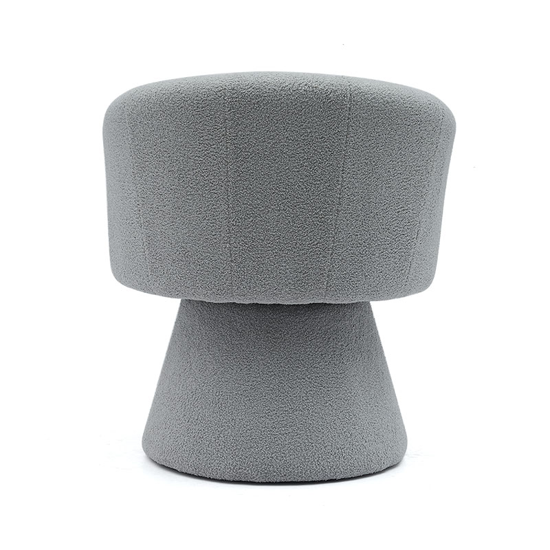 Gray Indoor Leisure Style Kumportableng Pakapalan ng Seat Cushion Swivel Hotel Accent Chaise Lounge Chair Armchair para sa Sala(GY-646)