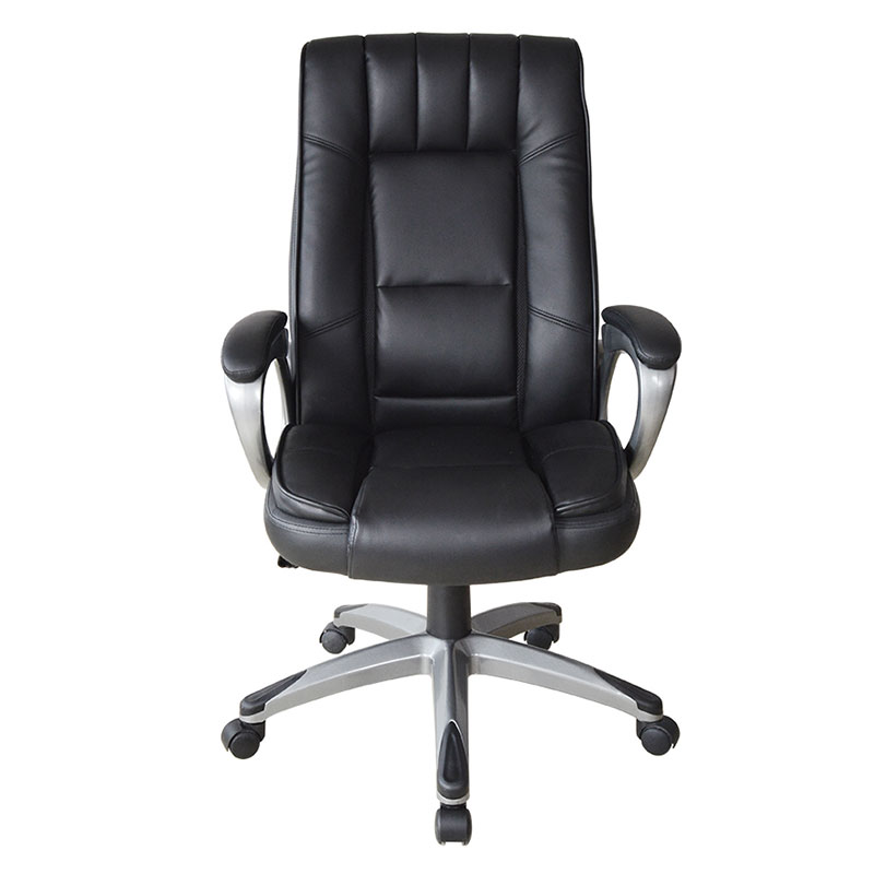 Ergonomic Black Leather Painting Pad Armrest Manager Office Chair (M-6113)