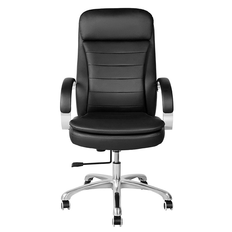 High Back PU Swivel Executive Office Chair na may Chrome Armrest (M-6115)
