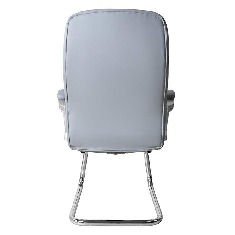 Modernong High Back Leather Conference Chair na May Nakapirming Chrome Base(M-6124)