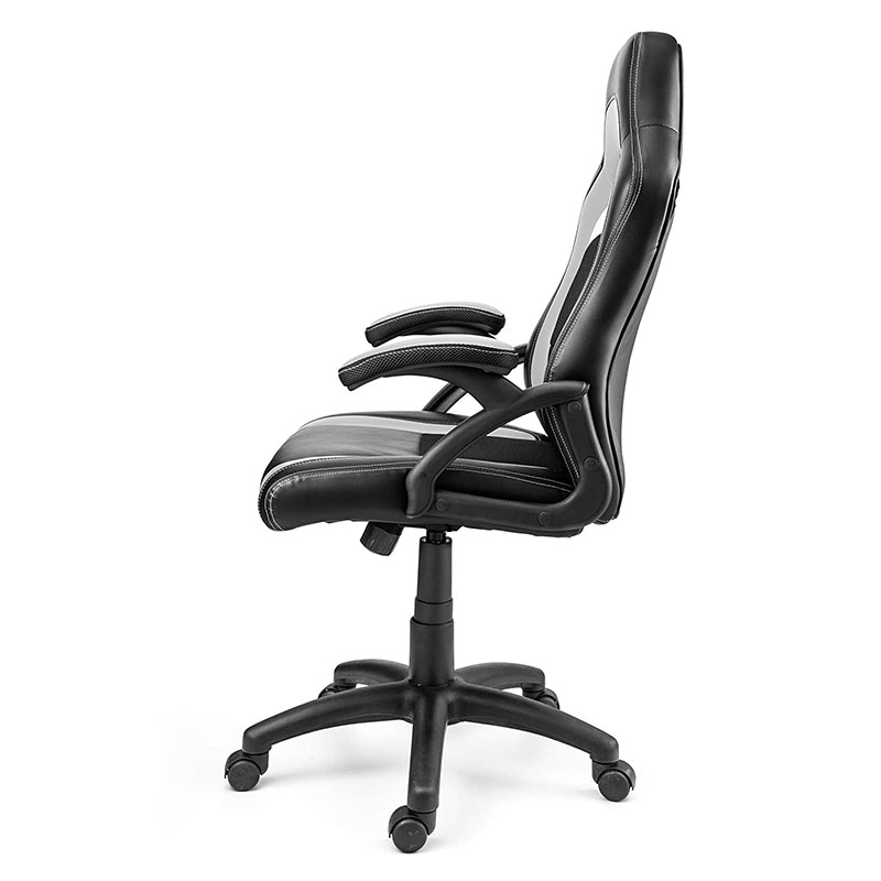 Modern Fabric Living Room Armchair na may Swivel Adjustable Headrest Lift Pu Metal Steel Material para sa Gaming At Computing(Y-2647)