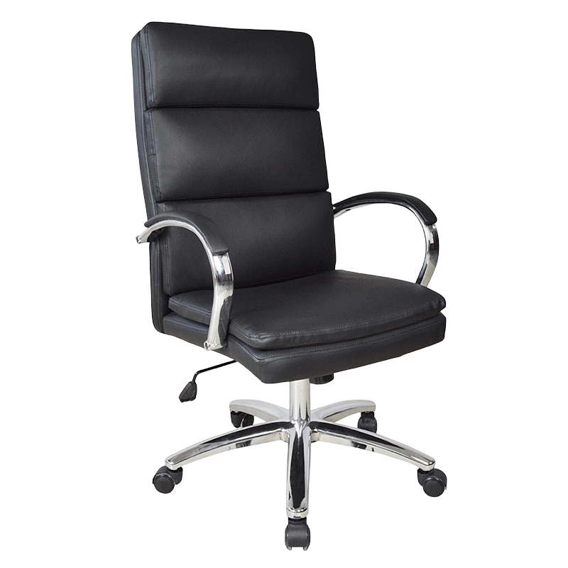 High Back Chrome Pad Armrest Executive Office Chair (M-6114)
