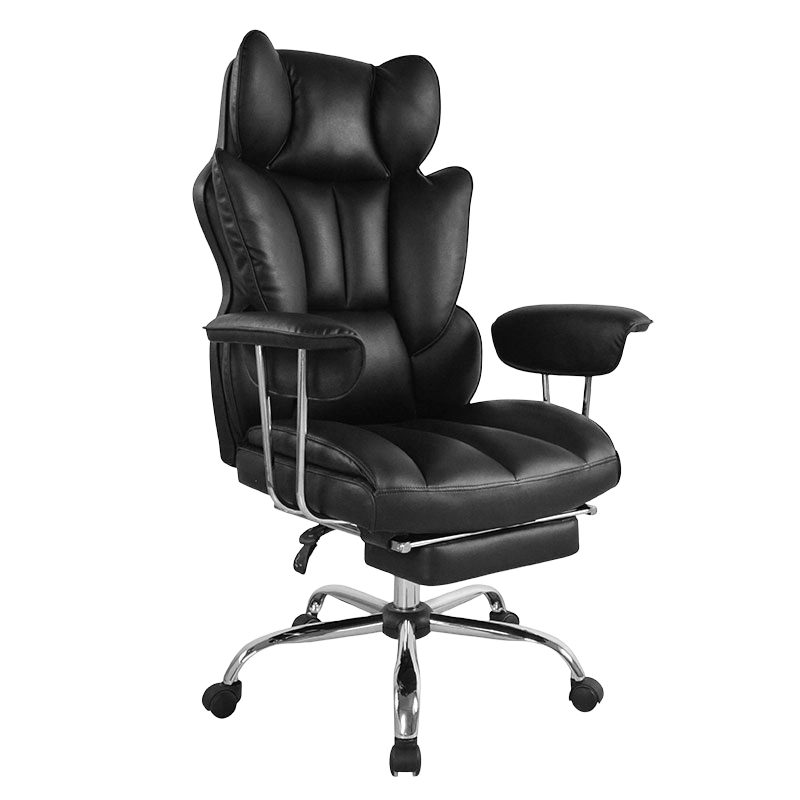 High Back Chrome Pad Armrest Executive Office Chair(M-6140)
