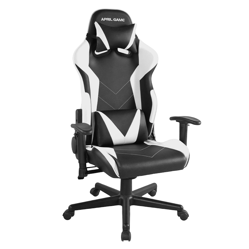 2D Armrest Adjustable Lift Nylon Base Gaming Chair (T-7134)