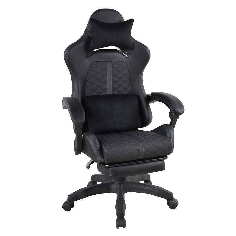 PP adjustable Armrests High Back Gamer Chair na may footrest (T-7137)