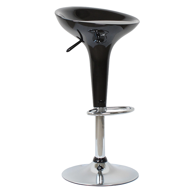 Itim na ABS Plastic Swivel Lift Bar Stool Chair (GY-901)