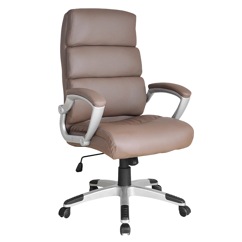 Brown High Back Painting Padded Armrest Boss Office Chair(Y-2725)