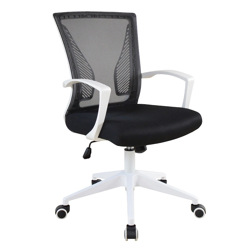 White Ergonomic PP Armrest Mesh Task Chair para sa Home Office（W-9107)