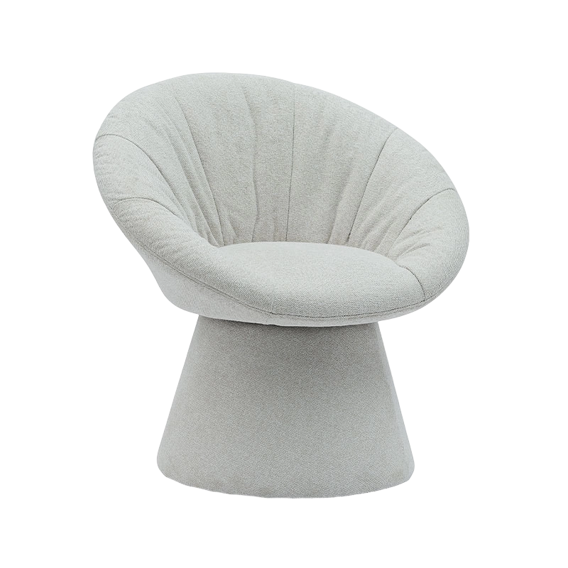 Simpleng Naka-istilong Italian Rotating Dining Chair Round Base Armchair Leisure Chair para sa Living Room Hotel(GY-644)