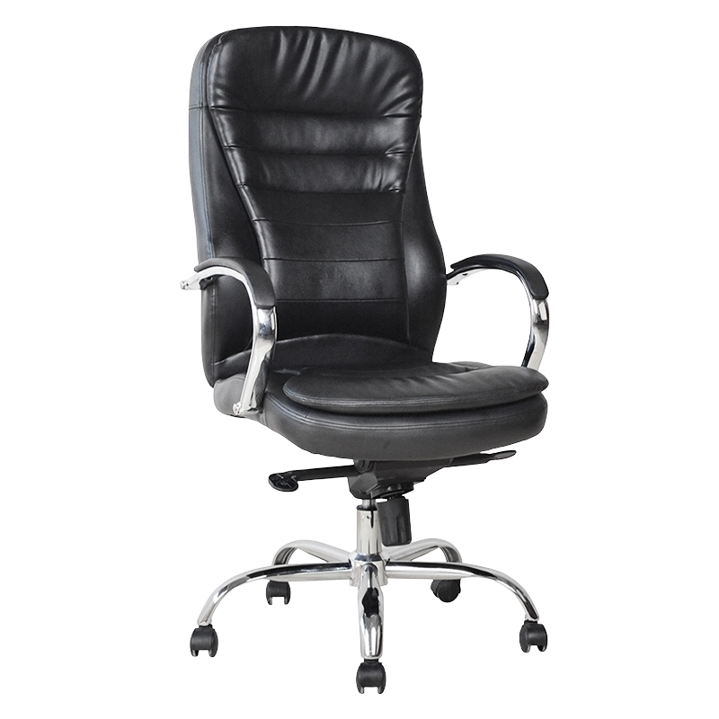 Ergonomic Manager Office Chair na may Chrome Pad Armrest(M-6117)
