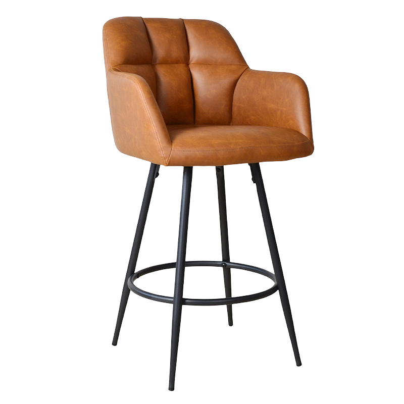 PU Low Back Counter Height Stools Chair (X-5117B)